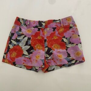 Lavender, Orange, & Blue Floral Riviera Shorts from LOFT